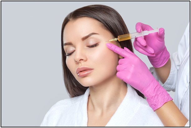 a girl with PRP Therapy on south county