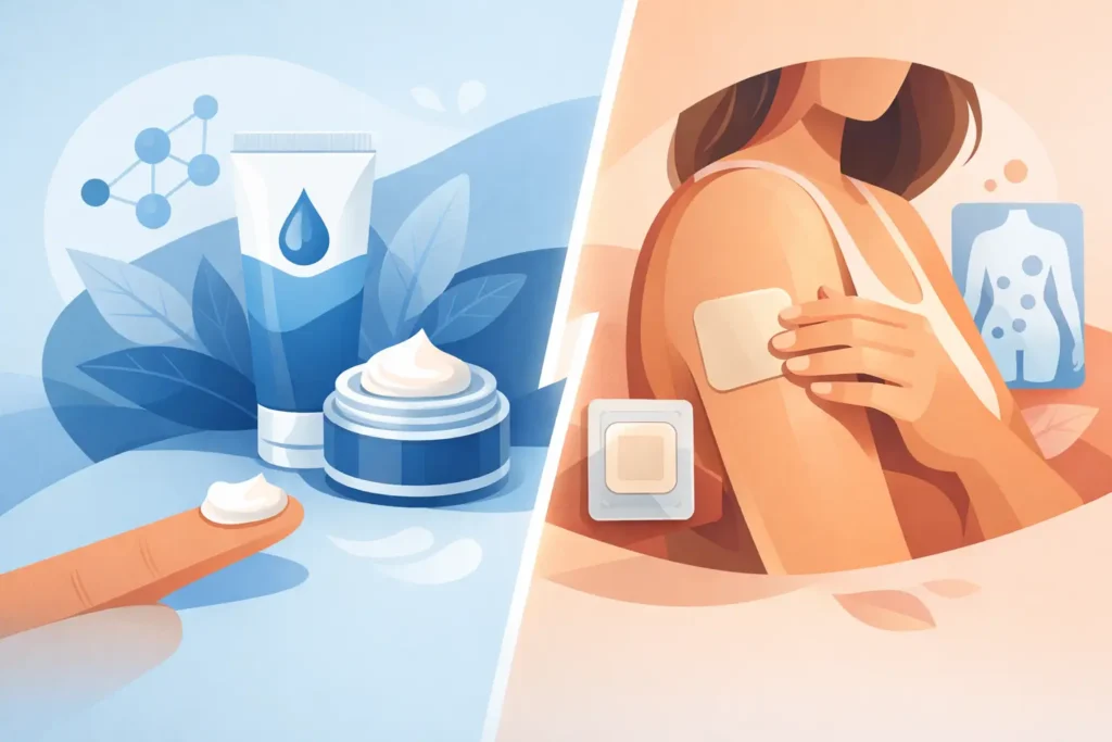 Hormone Cream Versus Hormone Patch Compared